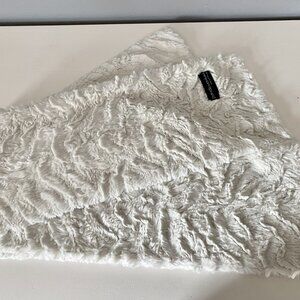 Pandemonium Hand Sewn Sporty Gorpcore Preppy Boho 80s Faux Fur Scarf 72"x7"